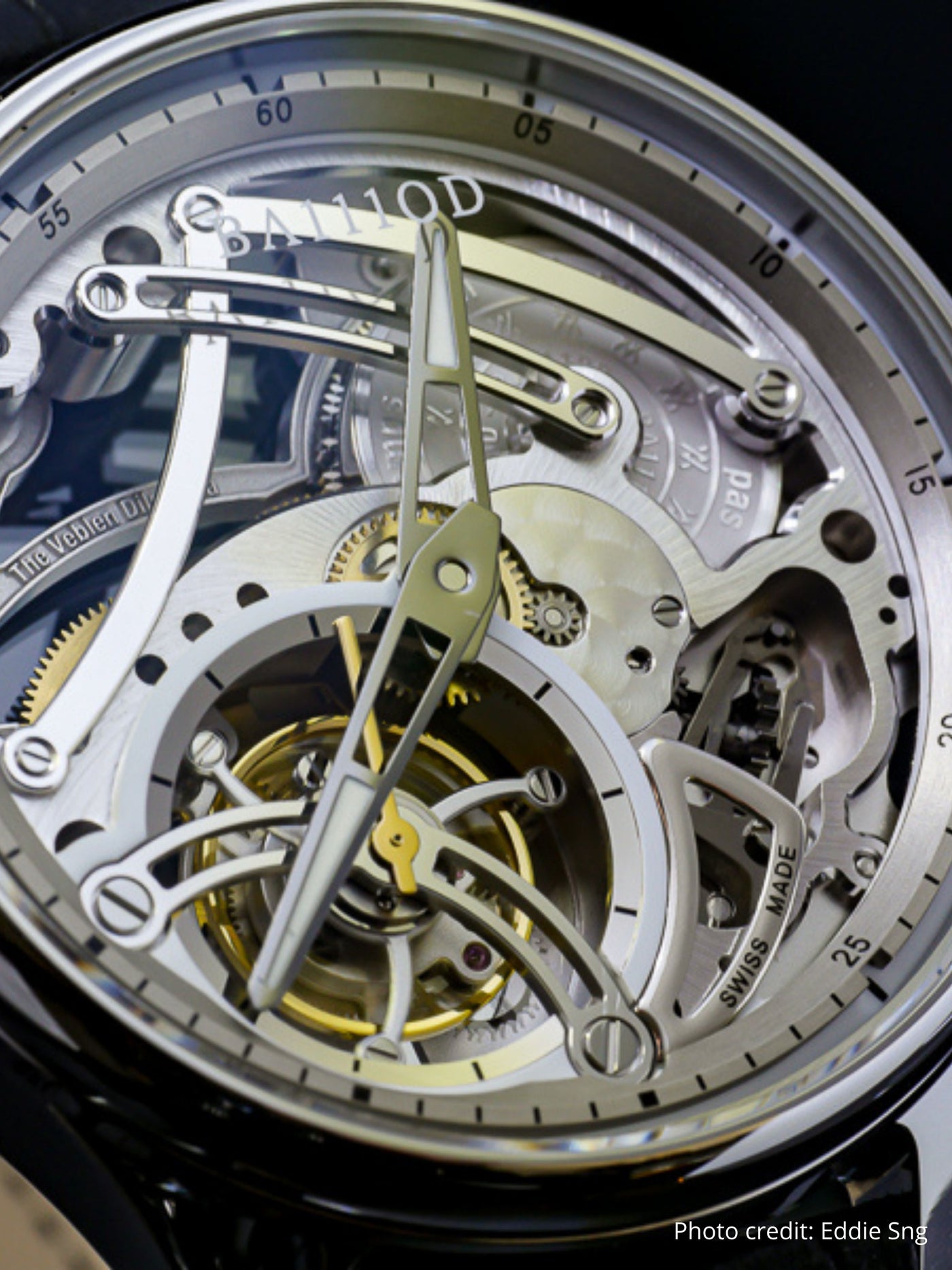 Kapitel 4 Skelett Tourbillon Eisweiß (Lederarmband)