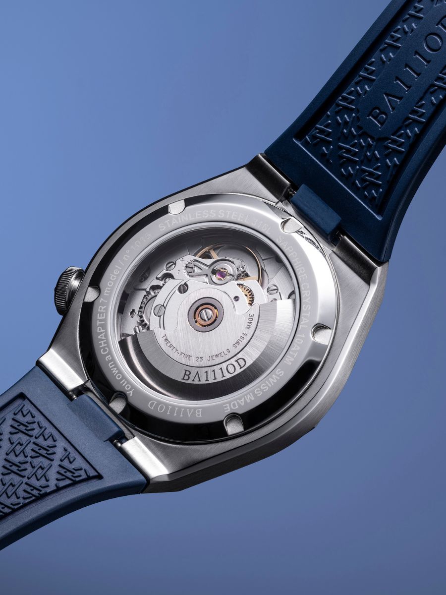 Chapitre 7 Chronomètre Absolute Blue (bracelet en acier inoxydable)