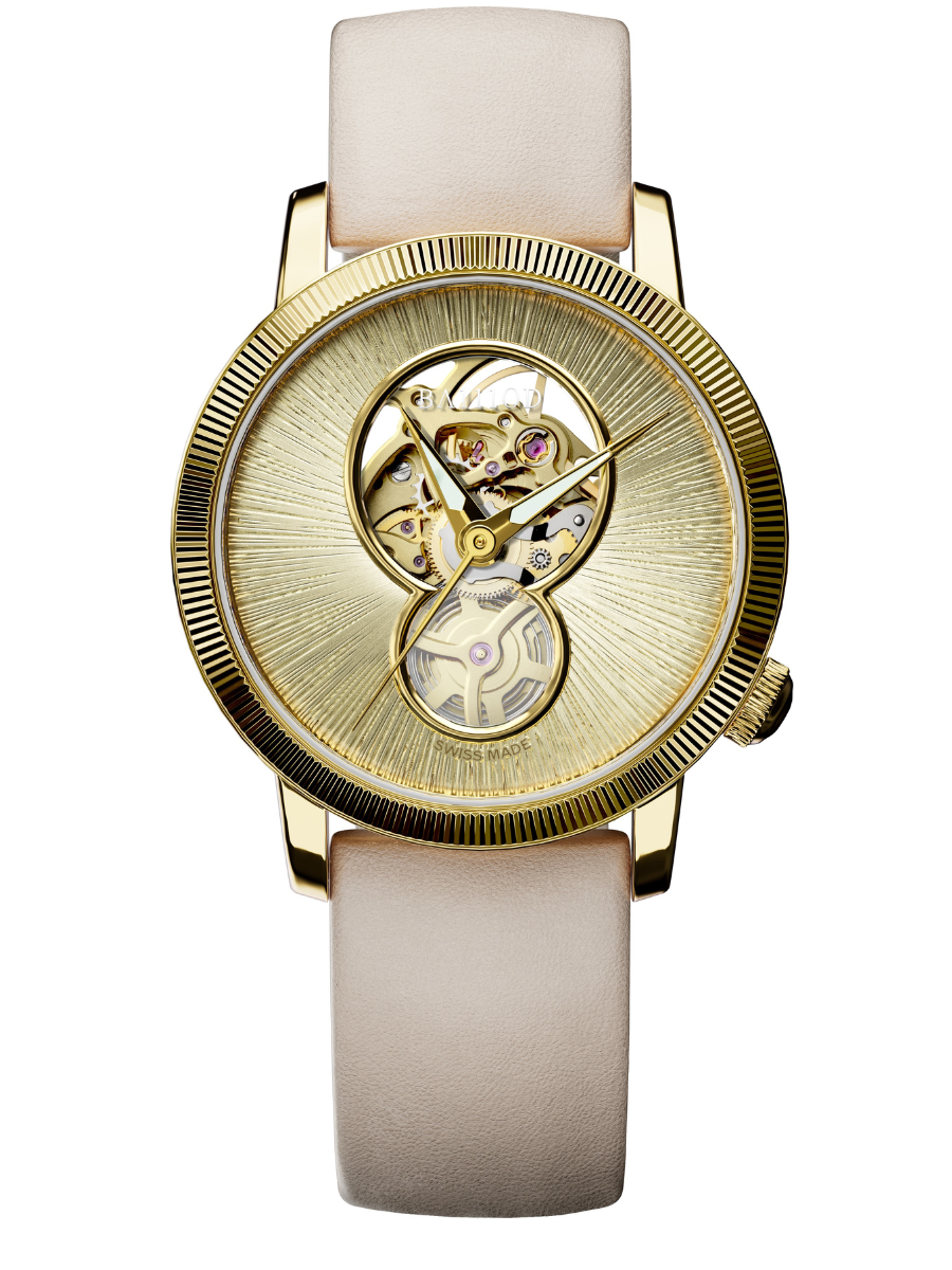 Chapitre 6.4 Stella champagne & gold Swiss Made automatic Ladies watches