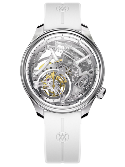 Chapter 4 Skeleton Tourbillon Ice White (bracelet en caoutchouc)