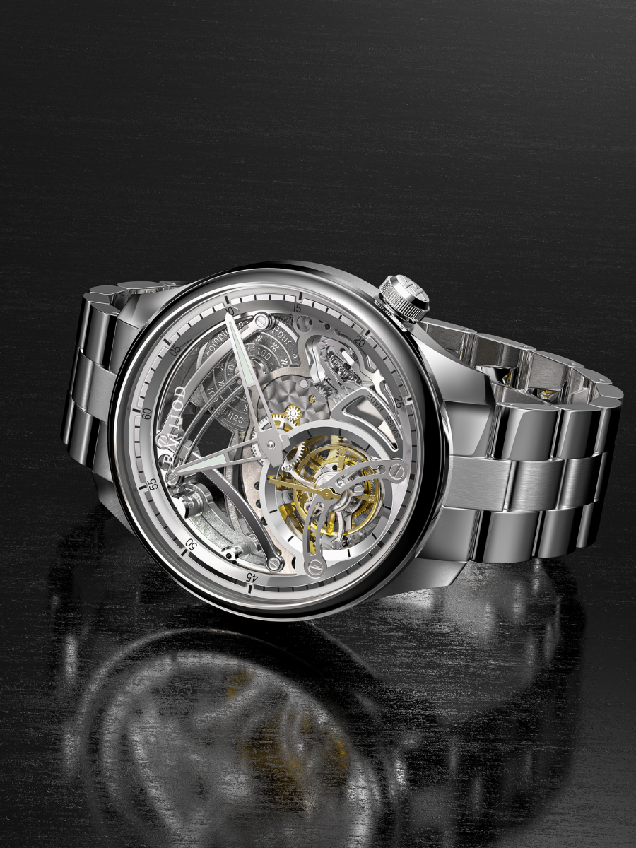 Chapter 4 Skeleton Tourbillon Ice White (bracelet en caoutchouc)