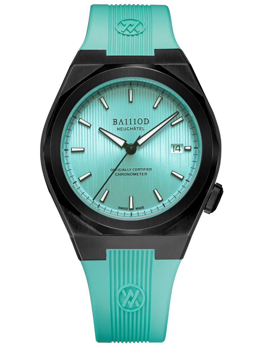 Chapter 7 Chronometer Summer Edition 2025 Turquoise (bracelet en caoutchouc)