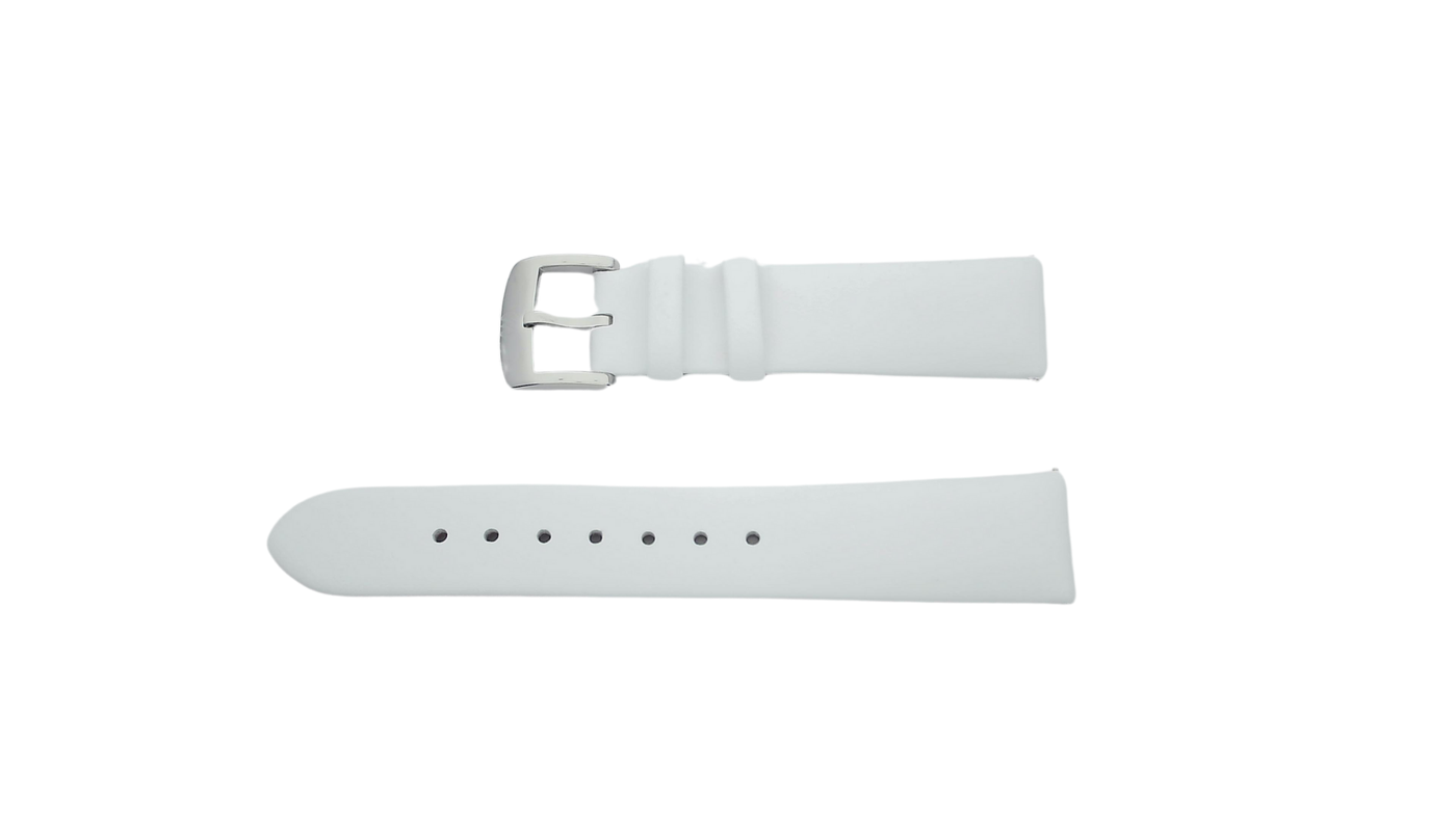 White leather strap (18-16mm)