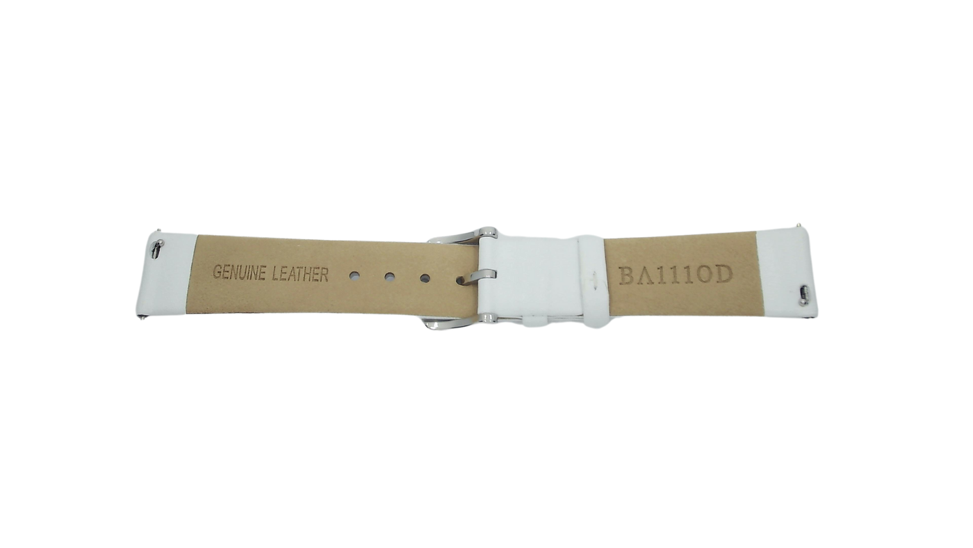 White leather strap (18-16mm)