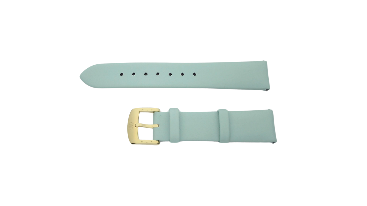 Mint green leather strap (18-16mm)