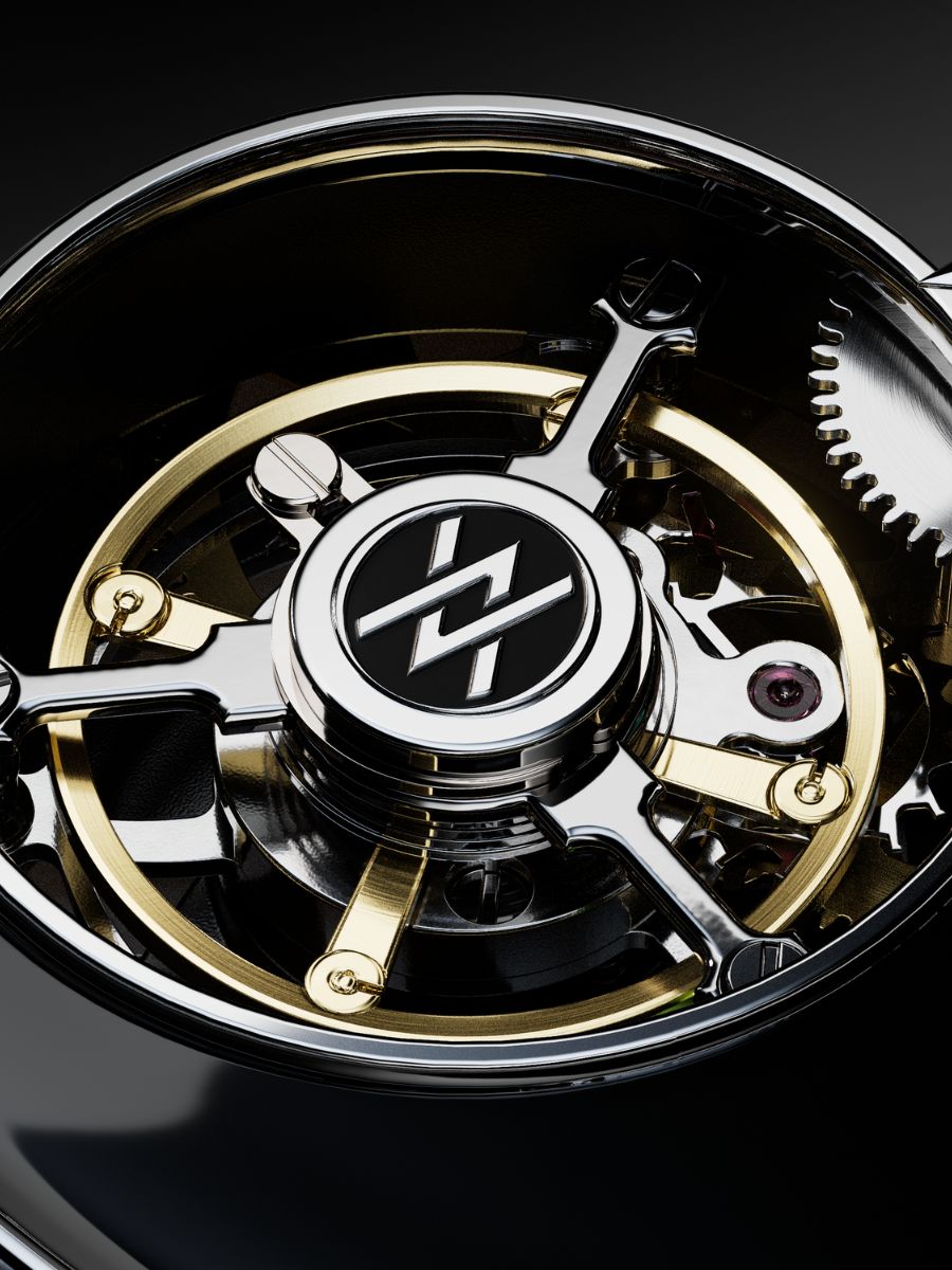BA111OD Chapter 4 Infinity Flying Tourbillon showing its blue dial and moon phase