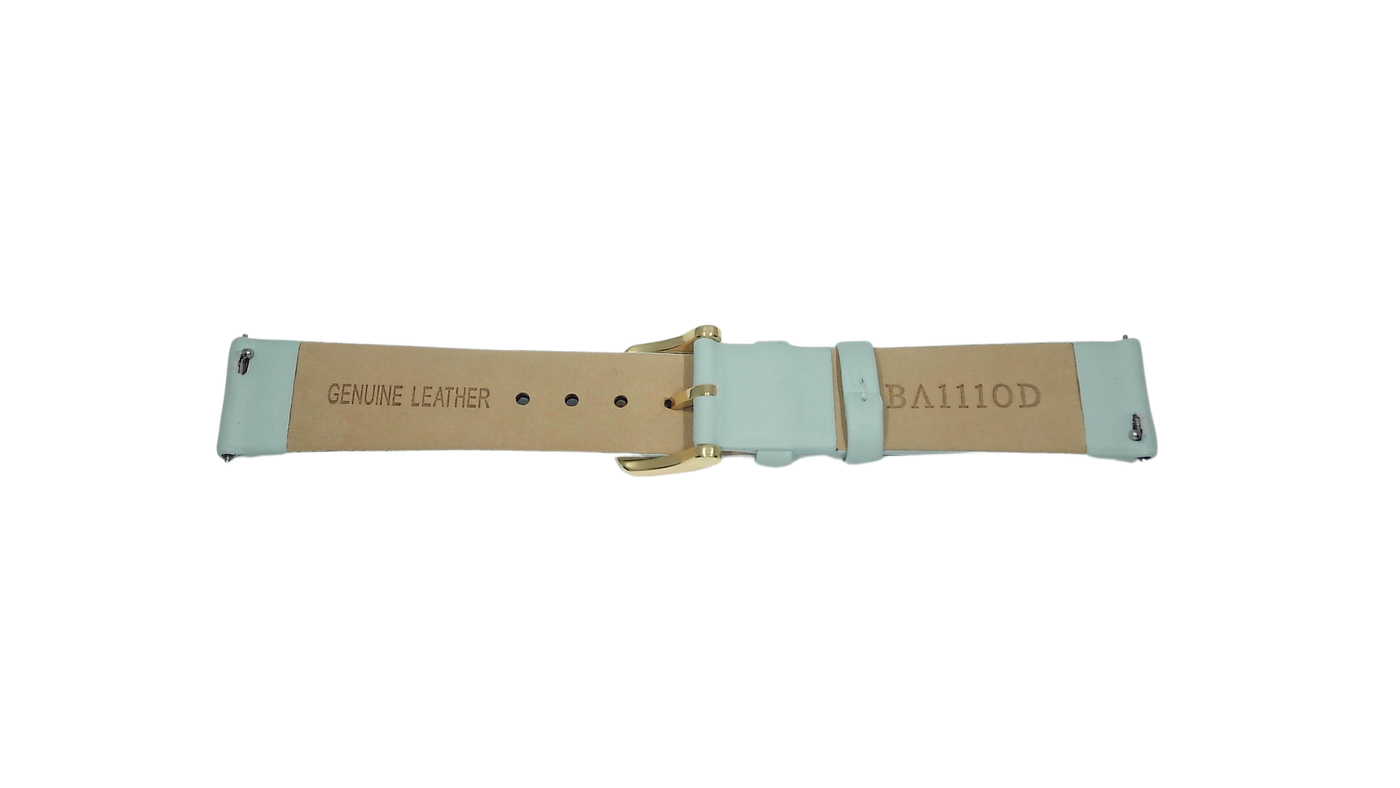 Mint green leather strap (18-16mm)