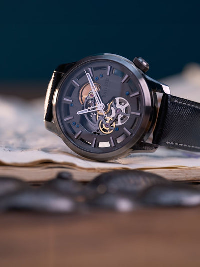 Chapter 3.1 Swiss Made automatic watch grey skeleton