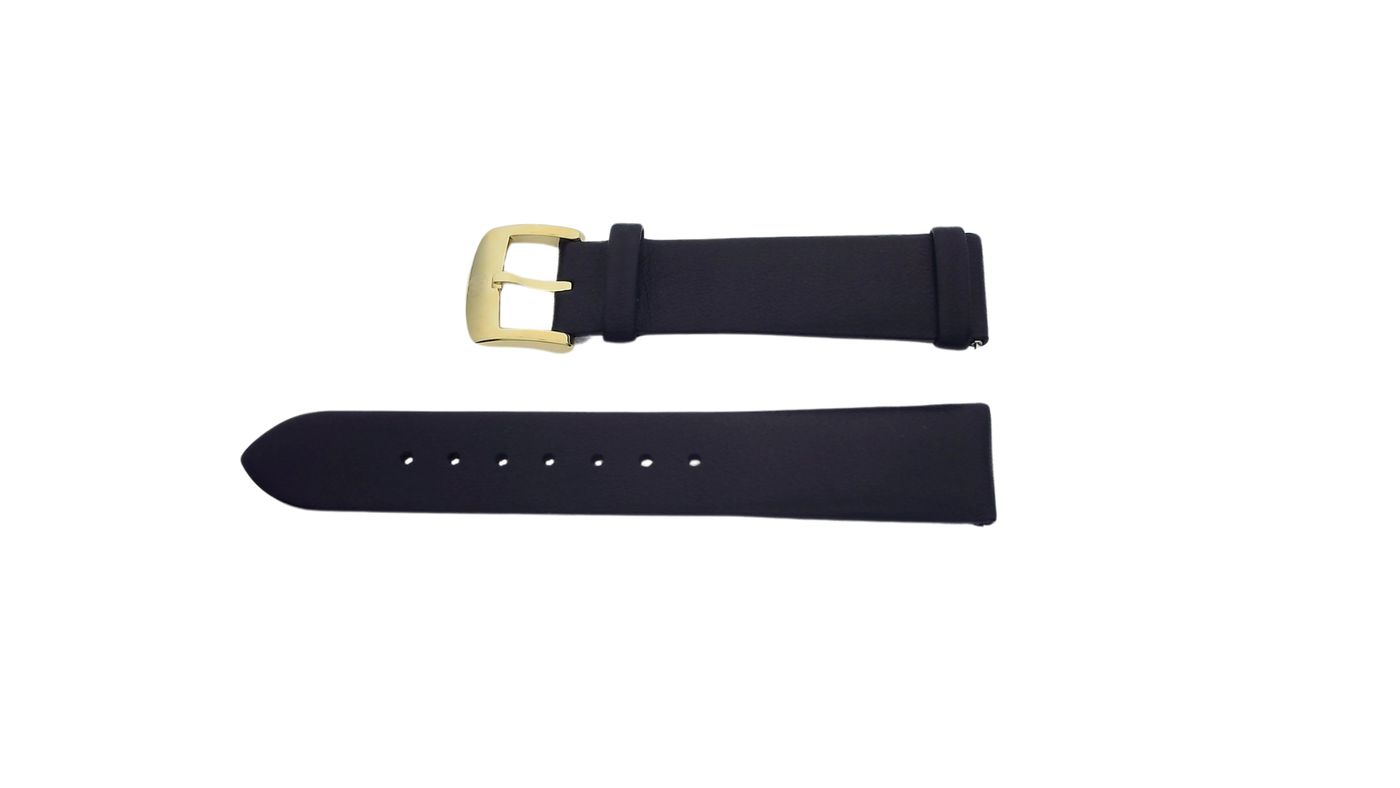 Black leather strap (18-16mm)