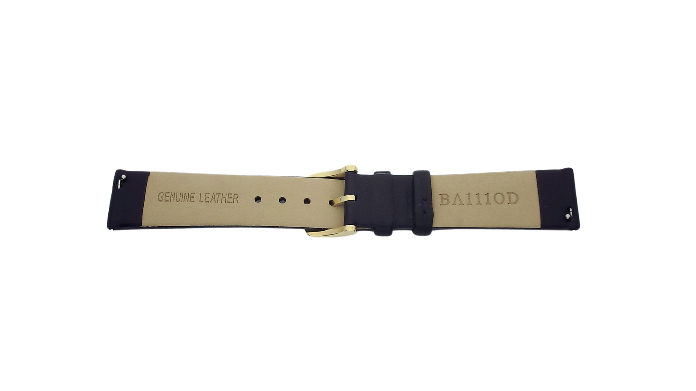 Black leather strap (18-16mm)