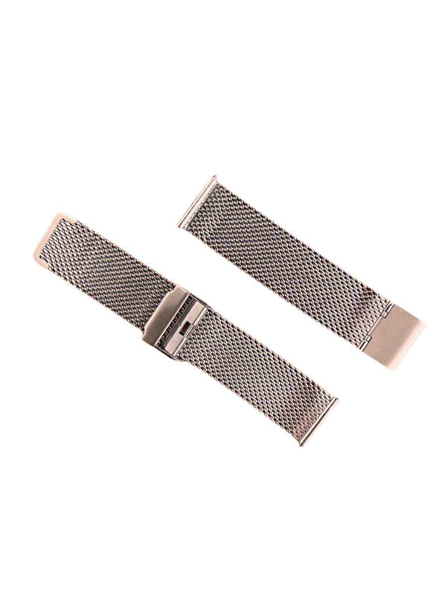Carnation Gold PVD Stainless steel mesh bracelet