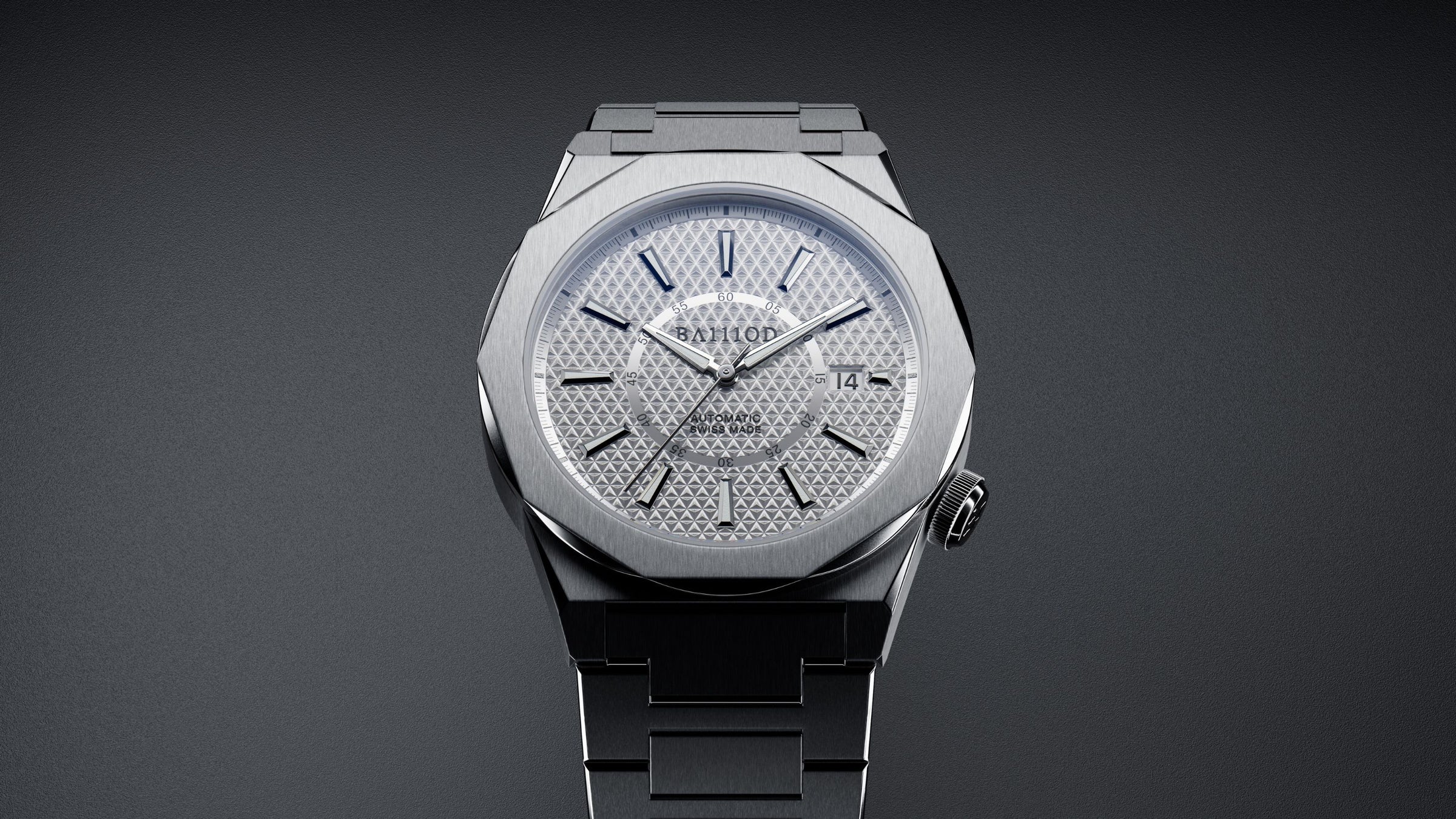 Chapter 7 Swiss Made Automatic watch Silver white dial integrated stainless steel bracelet